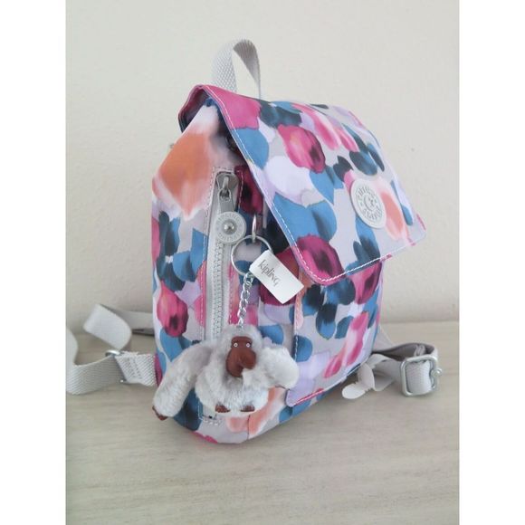 Kipling KI1746 5EE Women's Dreamy Bouquet Kaylin Small Drawstring Backpack $100 - Picture 4 of 12